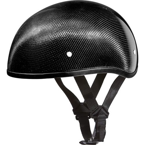 daytona dot motorcycle helmets Daytona Skull Cap Helmet W/O Visor Grey Carbon Fiber (Size: XL)