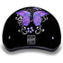 D.O.T. Daytona Skull Cap W/O Visor W/Butterfly by Daytona Helmets Half Helmet