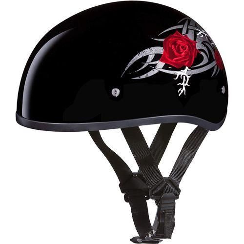 daytona skull cap motorcycle helmet Helmets Half with Built-in Inner Shield, DOT Approved, Lightweight, Comfortable, and Durable Protection for Riders, Sleek Design, Fits and Styles : Automotive Daytona Skull Cap Half Shell