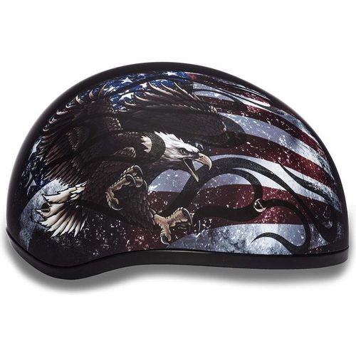 D.O.T. Daytona Skull Cap W/O Visor W/USA by Daytona Helmets Half Helmet