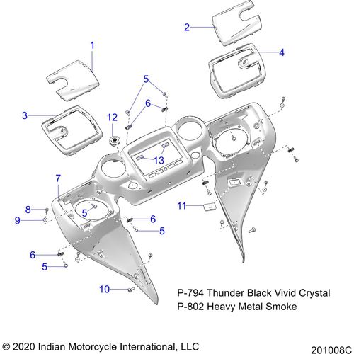 Dash Inner Tbkvc by Polaris 5454618-794 Dash Accent