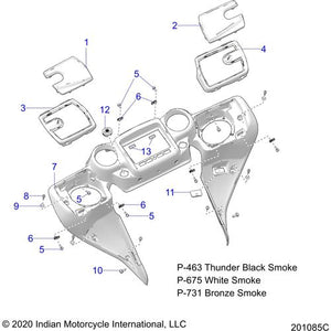 Dash-Inner Whtsmk by Polaris 5454618-675 Dash Accent