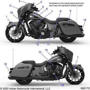 Decal Fairing Storage by Polaris 7179931 OEM Decal