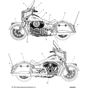 Off Road Express OEM Hardware Decal Shock Pressure by Polaris 7180904