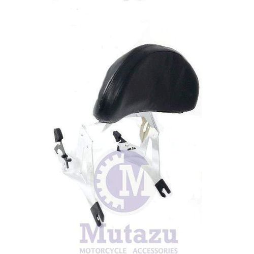 Mutazu Motorcycle Seat Accessory Detachable Passenger Backrest & Luggage Rack Chrome - 2 Hole by Mutazu DBRLRCHR-VIC-CC