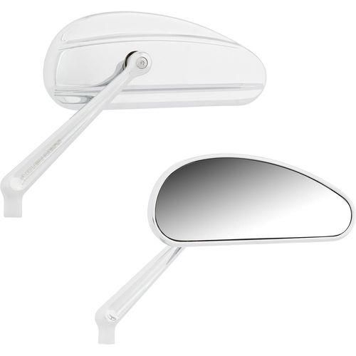 Downdraft Chrome Mirrors by Arlen Ness 510-027 Perch Mount Mirrors