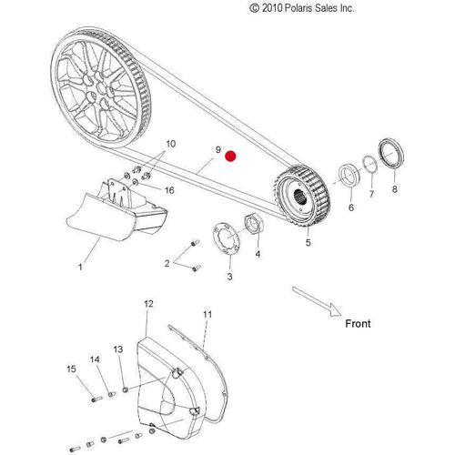 Victory shop drive belt