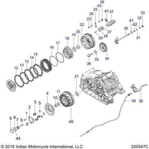 Drive Train, Clutch And Related - 2020 Indian Ftr 1200 Schematic-24531 OEM Schematic