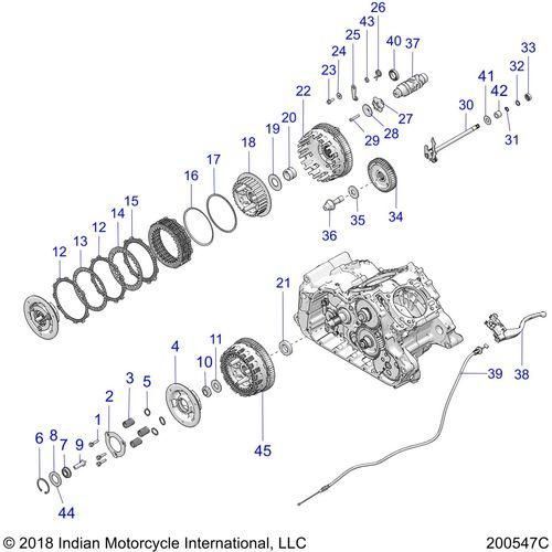 Drive Train, Clutch And Related - 2022 Indian Ftr 1200 Schematic-21222 OEM Schematic