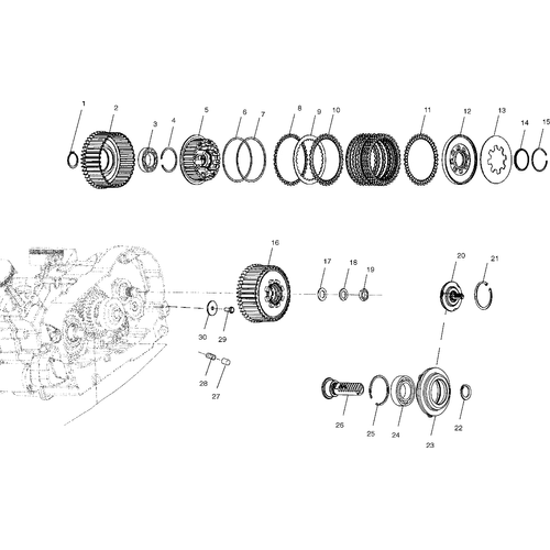 Drive Train, Drive Clutch - 2003 Victory Ca Touring Cruiser All Options - V03Tb16 Schematic 5719 OEM Schematic