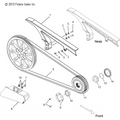 Drive Train, Drive Sprocket And Belt And Guards - 2012 Victory Vegas/8 Ball/Zness All Options - V12Gb36/Ga36/Zb36