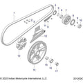 Drive Train, Drive Sprocket, Belt & Guard All Options - 2022 Indian Pursuit Limited / Limited Premium