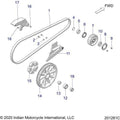 Drive Train, Drive Sprocket, Belt & Guard All Options - 2022 Indian Super Chief Limited 116