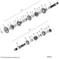 Drive Train, Input/Output Shaft Asm. All Options - 2016 Indian Scout