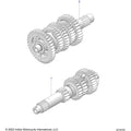 Drive Train, Input/Output Shaft Asm. All Options - 2022 Indian Scout Rogue Sixty
