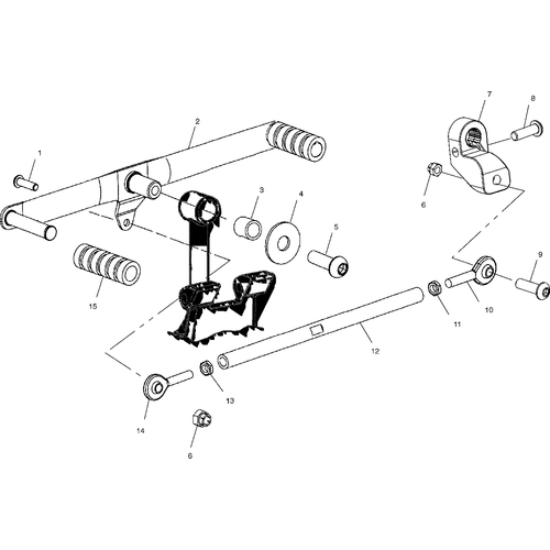 Drive Train, Shift Lever - 1999 Victory Standard Cruiser - V99Cb15Daz Schematic 8557 OEM Schematic