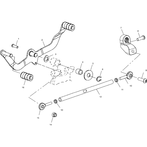 Drive Train, Shift Lever - 2000 Victory Standard Cruiser - V00Cb15Ld Schematic 8222 OEM Schematic