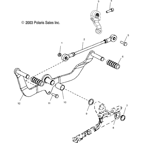 Drive Train, Shift Lever - 2004 Victory Ca Touring Cruiser All Options - V04Tb16 Schematic 5518 OEM Schematic