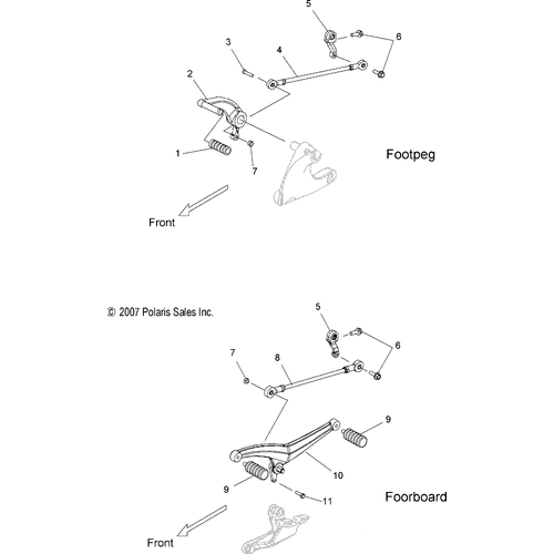Drive Train, Shift Linkage - 2008 Victory Kingpin/Kingpin 8 Ball/Kingpin Tour All Options - V08Cb26/Cd26/Pb26 Schematic 4676 OEM Schematic