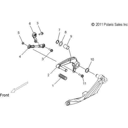 Drive Train, Shift Linkage - 2013 Victory Judge All Options - V13Mb36 Schematic 2825 OEM Schematic