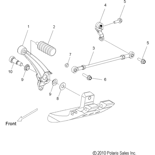 Drive Train, Shift Linkage - 2014 Victory Cross Country/Touring/15Th Anniversary All Options - V14Da/Db/Dw/Tw/Zw36 Schematic 1982 OEM Schematic