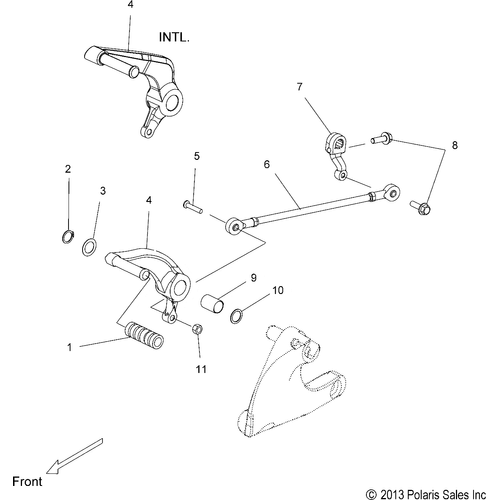 Drive Train, Shift Linkage - 2014 Victory Judge All Options - V14Mb36 Schematic 2280 OEM Schematic