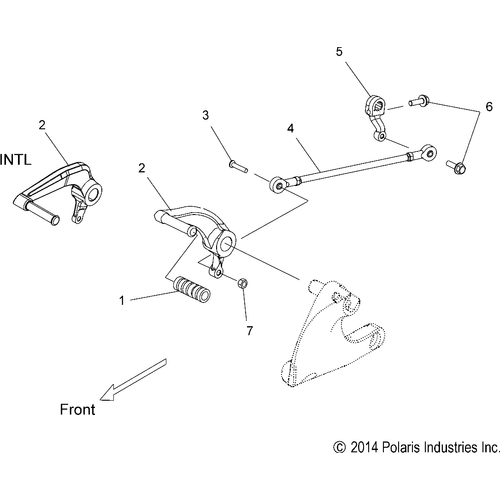 Drive Train, Shift Linkage - 2015 Victory Hammer 8 Ball/Sport Intl - V15Ha36/Hr36/Hs36 Schematic 1431 OEM Schematic