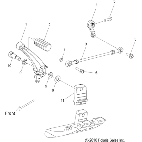 Drive Train, Shift Linkage - 2016 Victory Vision All Options Schematic 1174 OEM Schematic