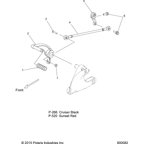 Drive Train, Shift Linkage - 2017 Victory Vegas All Options Schematic 438 OEM Schematic