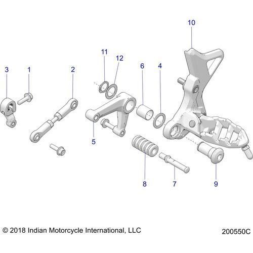 Drive Train, Shift Pedal And Linkage - 2020 Indian Ftr 1200 Rally Schematic-24454 OEM Schematic