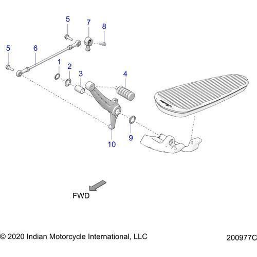 Drive Train, Shift Pedal And Shift Linkage All Options - 2021 Indian Springfield 116 Schematic-22364 OEM Schematic