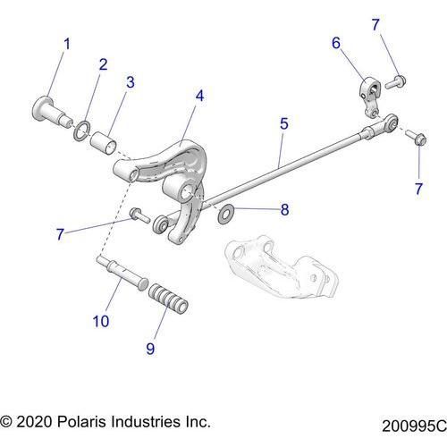 Drive Train, Shift Pedal & Linkage All Options - 2021 Indian Scout 1200 Schematic-22674 OEM Schematic