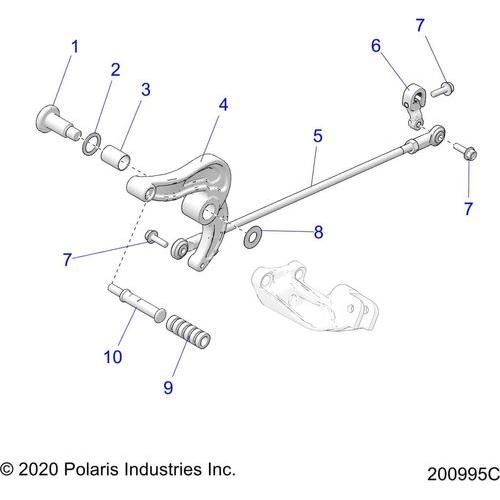 Drive Train, Shift Pedal & Linkage All Options - 2022 Indian Scout 1200 Schematic-20678 OEM Schematic