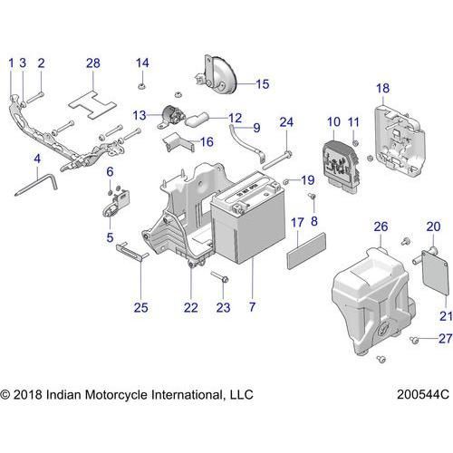 Drive Train, Sprockets, Guards And Chain - 2019 Indian Ftr 1200 Rally Le Schematic-25691 OEM Schematic
