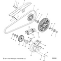 Drive Train, Sprockets, Guards & Belt N18msa00/Msb00 All Options - 2018 Indian Scout 1200