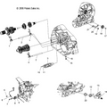 Drive Train, Transmission, Shift Forks/Drum - 2007 Victory Jackpot/Ness All Options - V07Xb26/Bc26