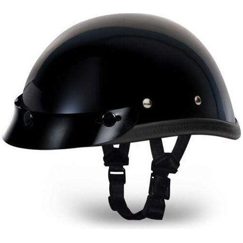 eagle motorcycle helmet Novelty Eagle W/ Snaps- Hi-Gloss Black XS