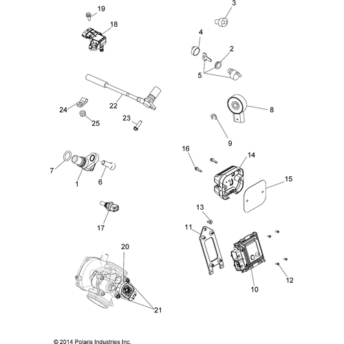 Ecm, No Start, Me17 [Svc] by Polaris 4014125 Engine Control Module