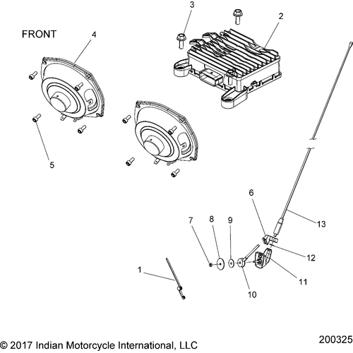 Electrical, Audio System All Options - 2018 Indian Roadmaster Classic Schematic-26565 OEM Schematic