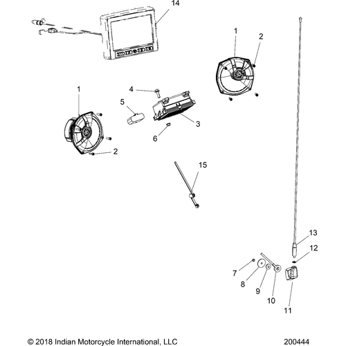 Electrical, Audio System All Options - 2019 Indian Chieftain Classic Schematic-25976 OEM Schematic