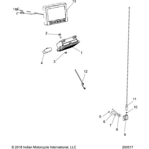 Electrical, Audio System All Options - 2019 Indian Chieftain Dark Horse Schematic-25902 OEM Schematic