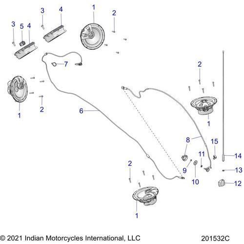Electrical, Audio System All Options - 2022 Indian Challenger Elite Schematic-22082 OEM Schematic
