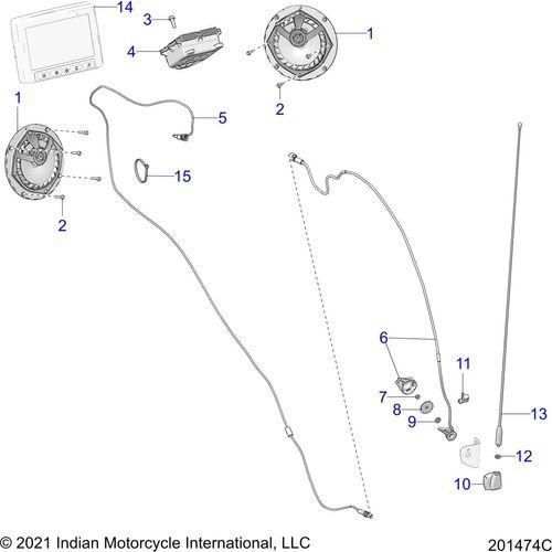 Electrical, Audio System All Options - 2022 Indian Challenger Standard Schematic-21941 OEM Schematic