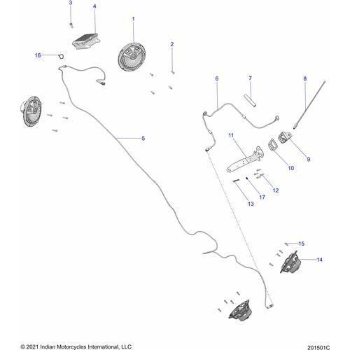Electrical, Audio System All Options - 2022 Indian Pursuit Dark Horse / Dark Horse Premium Schematic-21076 OEM Schematic