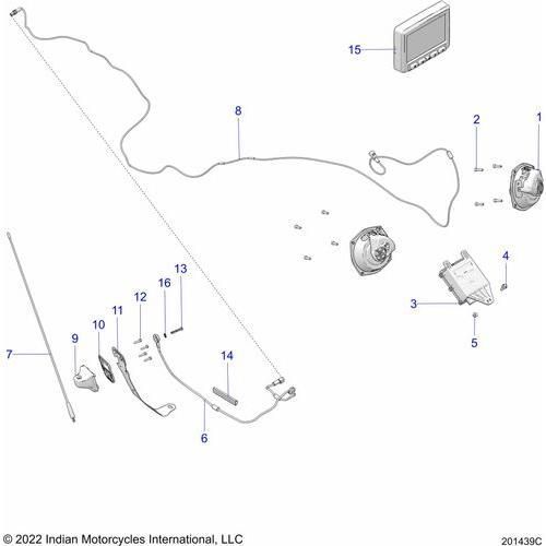 Electrical, Audio System All Options - 2022 Indian Roadmaster Dark Horse Schematic-20835 OEM Schematic
