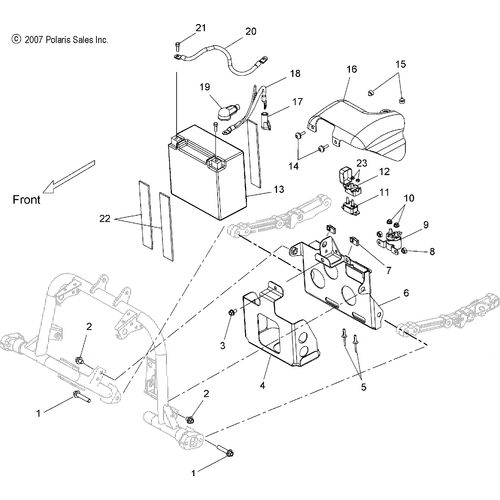 Electrical, Battery - 2013 Victory Vision/Aness All Options - V13Sw36/Aw36 Schematic 2955 OEM Schematic