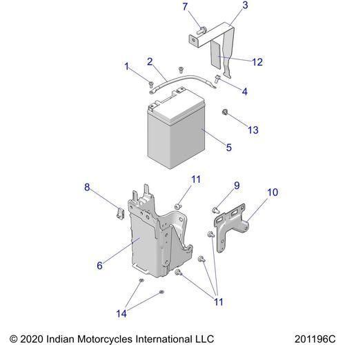 Electrical, Battery All Options - 2022 Indian Scout Sixty Schematic-20375 OEM Schematic