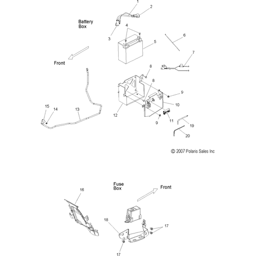 Electrical, Battery And Fuse Box 2010 Victory Vegas/Vegas 8 Ball All