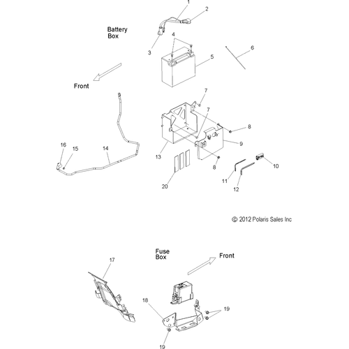 Electrical, Battery And Fuse Box - 2014 Victory Boardwalk All Options - V14Rb36 Schematic 1913 OEM Schematic
