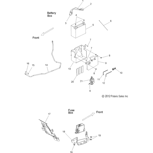 Electrical, Battery And Fuse Box - 2014 Victory Judge All Options - V14Mb36 Schematic 2282 OEM Schematic